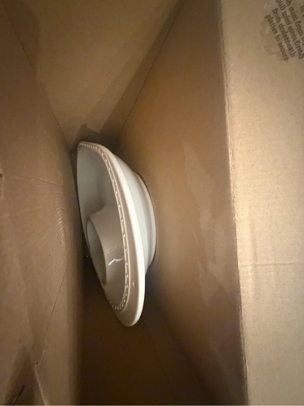 Nora Fleming N5 retired White Chip and Dip Bowl (Box Shown)